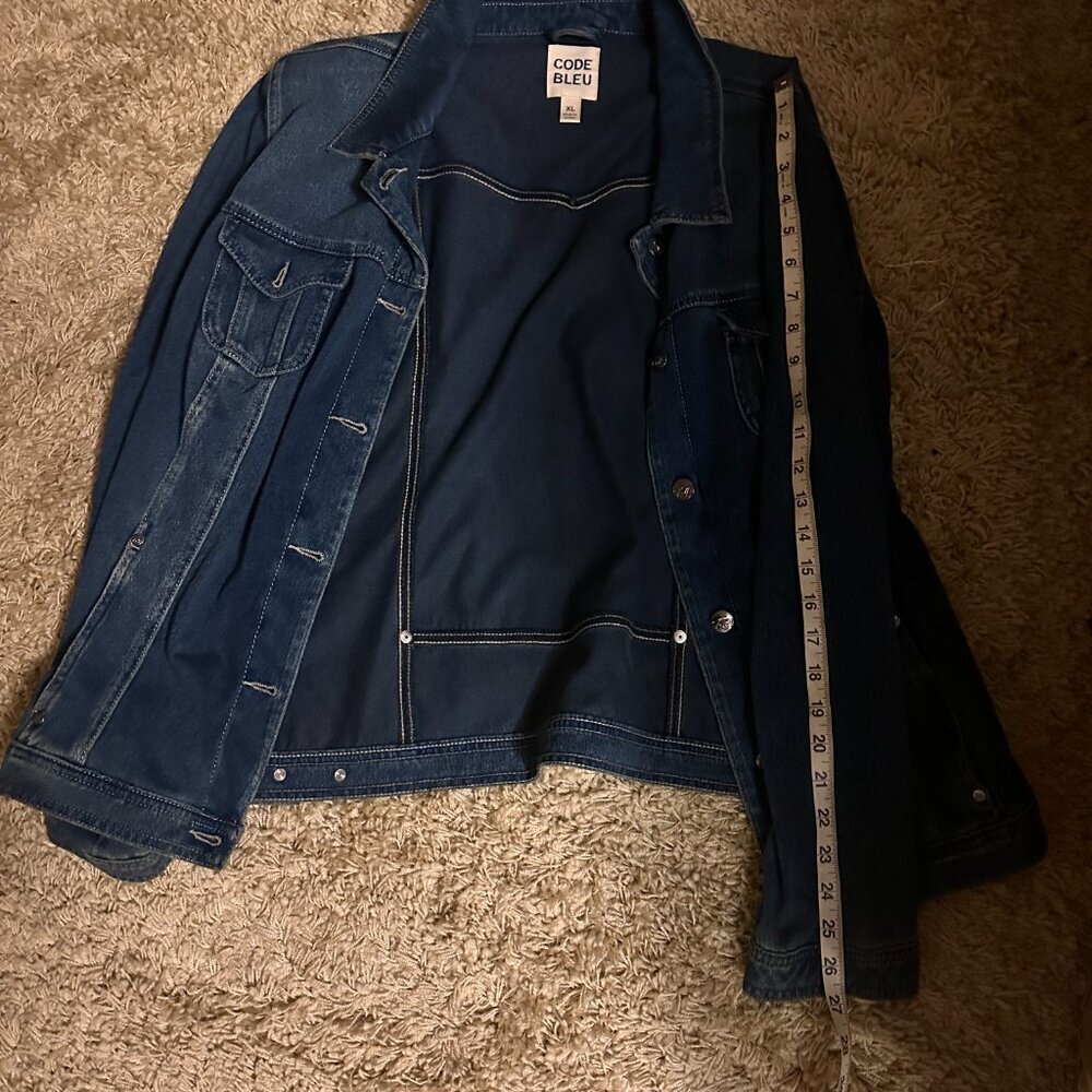 Code Bleu Classic Blue Denim Jacket, Size XL, Excellent Condition!!! - Picture 4 of 4